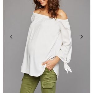 Isabella Oliver Off The Shoulder Maternity Top NWT